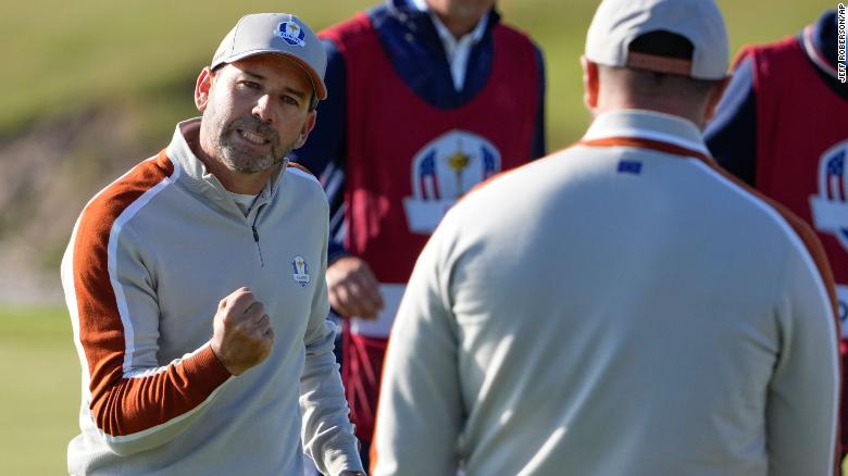 Sergio Garcia becomes player with most matches won in Ryder Cup history