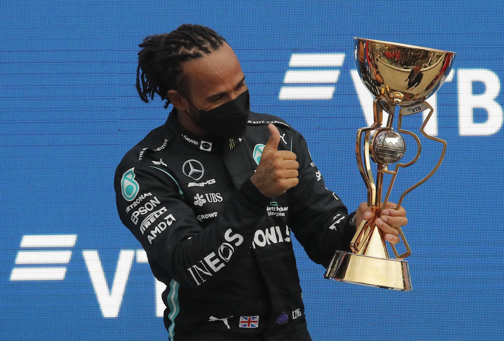Hamilton takes his 100th F1 win with victory in Russia