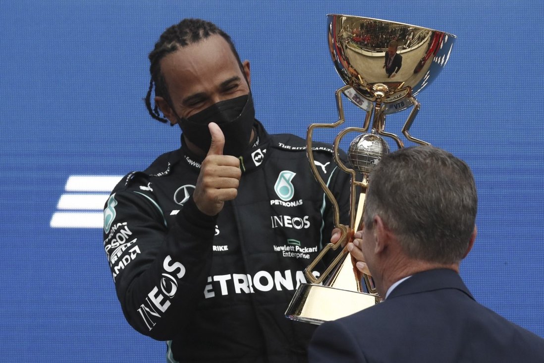 Formula 1: Lewis Hamilton is first driver to 100 wins after Sochi rain hurts Lando Norris