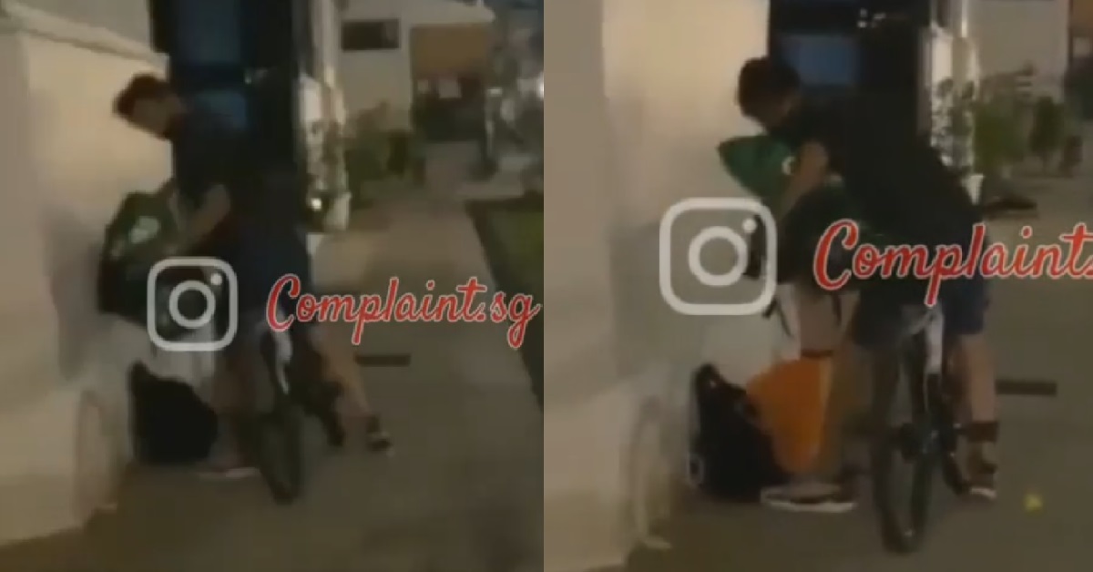 Man caught stealing from grabfood Rider’s bag, fled the scene