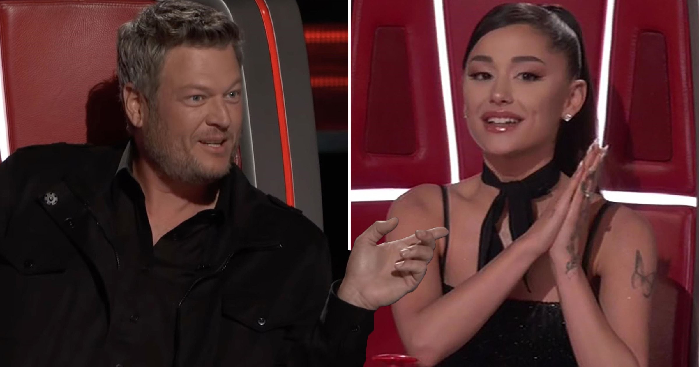 The Voice USA: Ariana Grande reveals Blake Shelton’s salty reaction to claims she’s replacing him