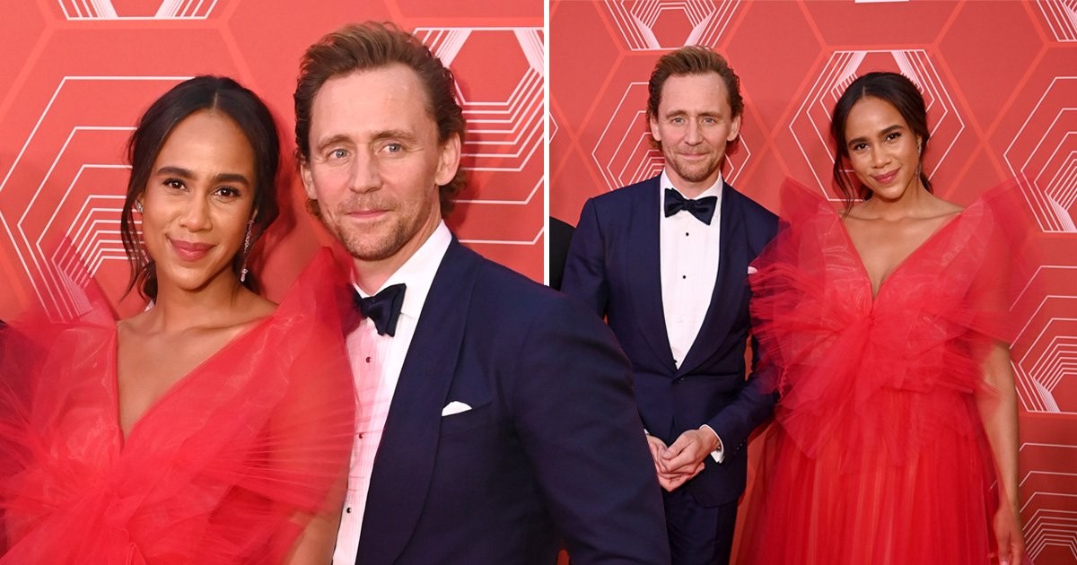 Tom Hiddleston and Zawe Ashton walk red carpet together at Tony Awards after Ibiza PDA