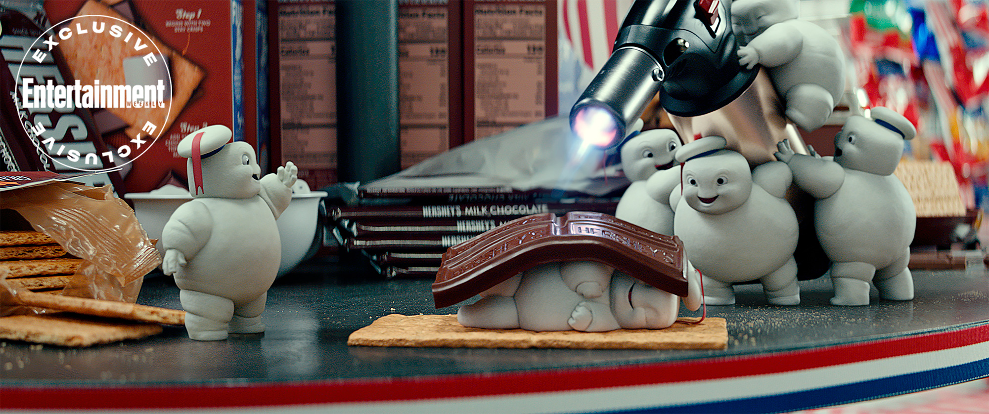 How a Stay Puft Marshmallow Man got toasted in Ghostbusters: Afterlife