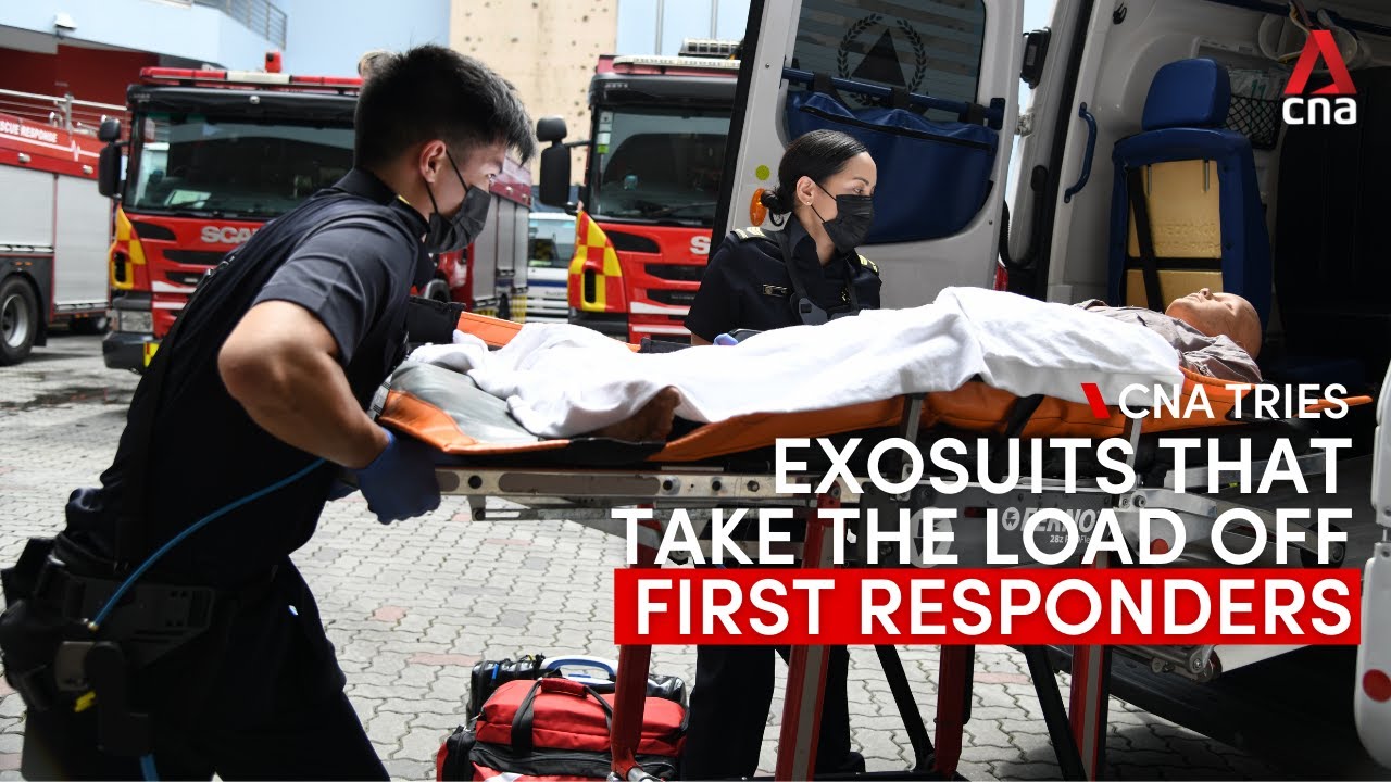 We try an exoskeleton suit that helps SCDF first responders do the heavy lifting