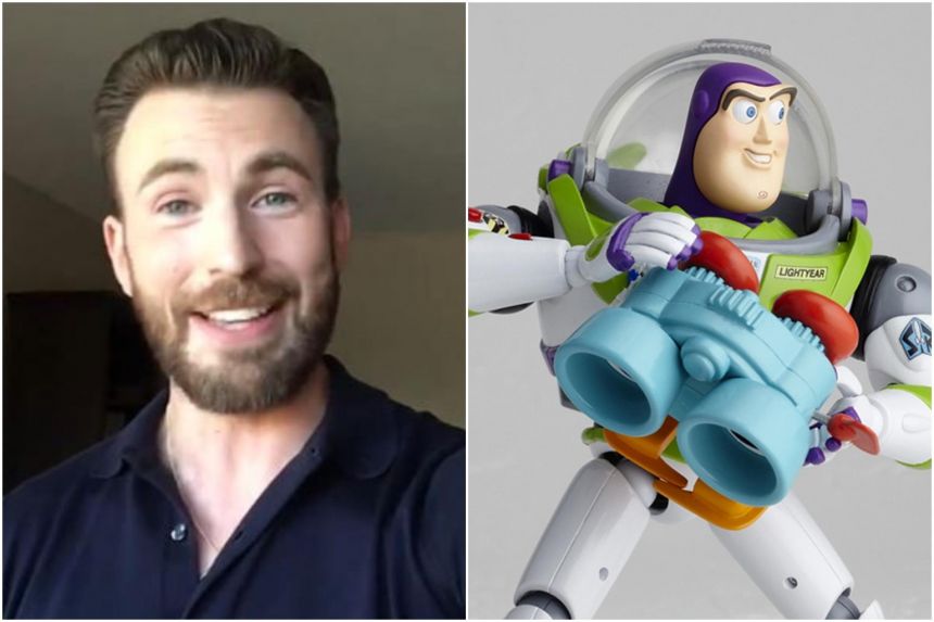 Actor Chris Evans voices Buzz Lightyear in Toy Story spin-off