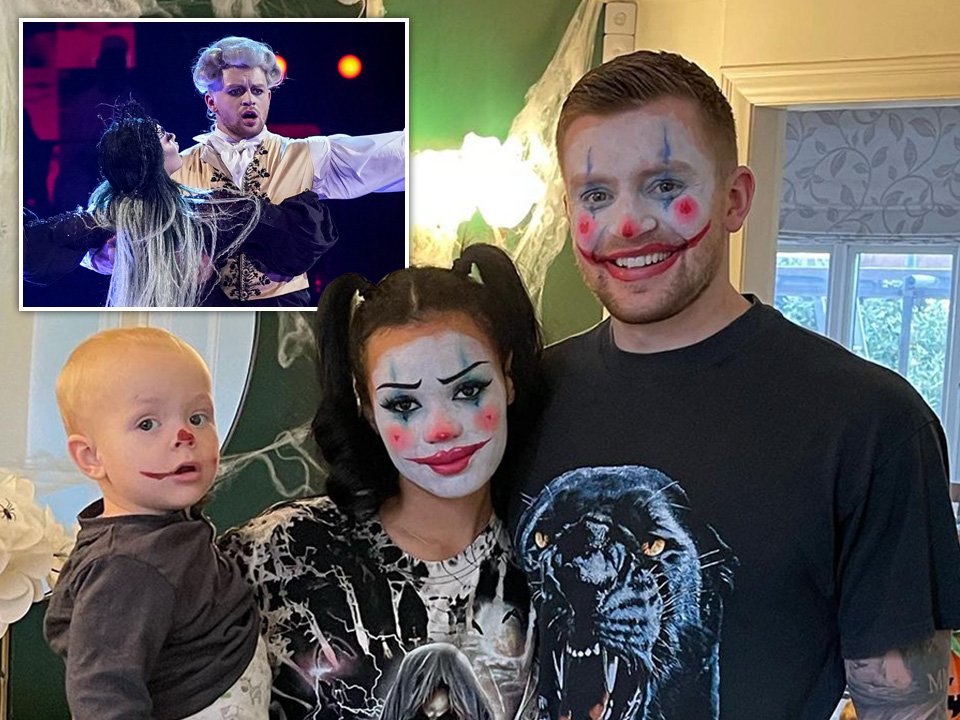 Adam Peaty enjoys spooky Halloween with girlfriend Eiri Munro and baby boy after beating Judi love in Strictly dance-off