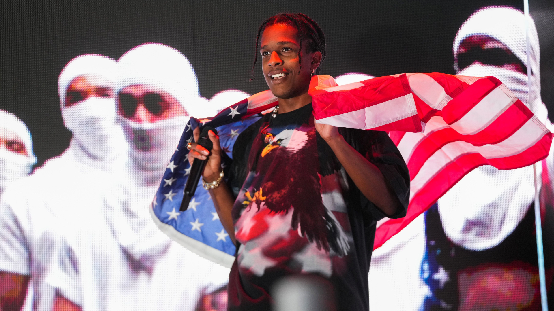 Watch ASAP Rocky’s Reaction to Fan Asking to Wear His Bandana
