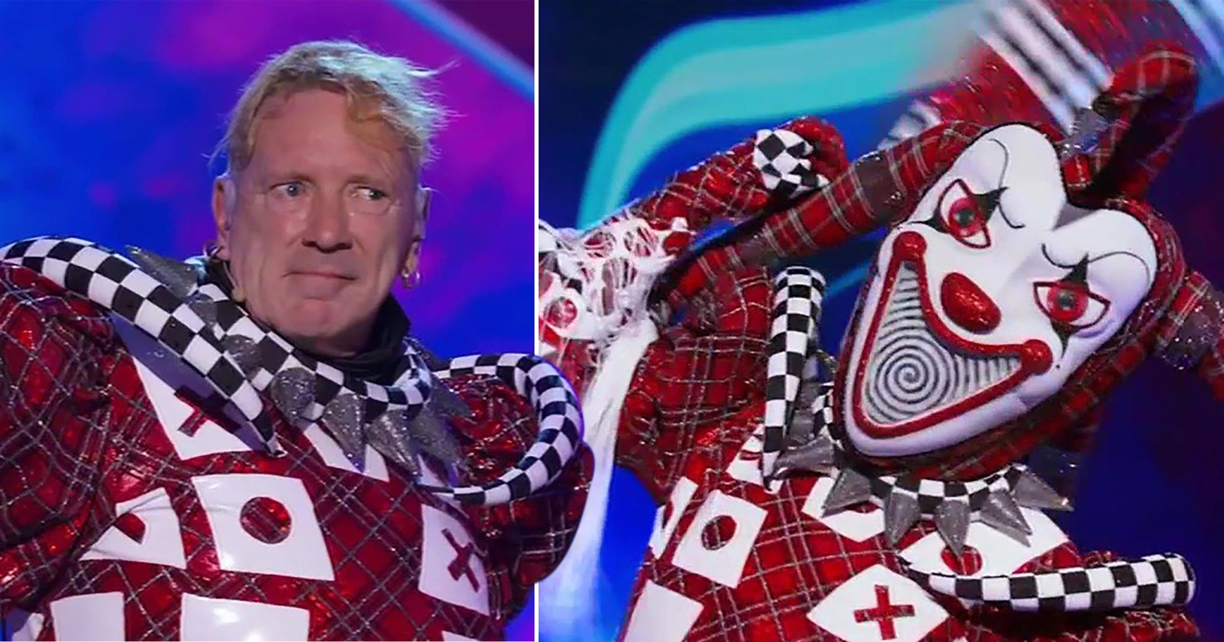 Johnny Rotten unmasked as Jester on The Masked Singer US during double elimination