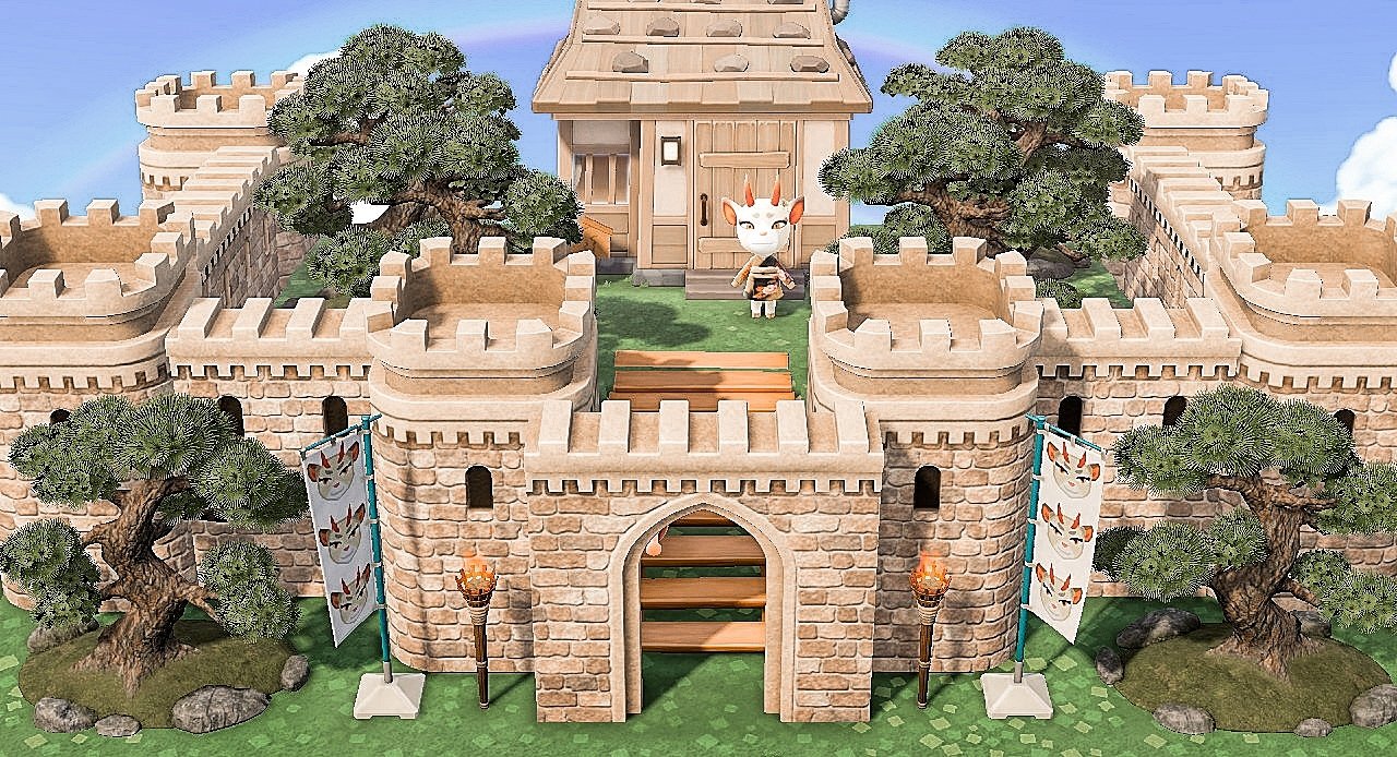 Animal Crossing fans are making incredible fortresses with new castle items
