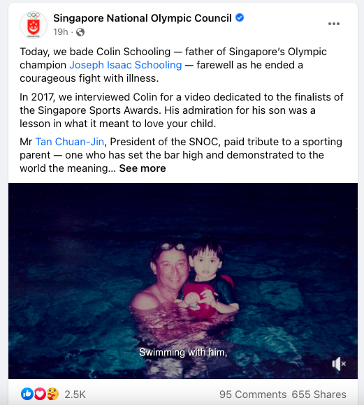 Heartfelt tributes for the late Colin Schooling from Pritam Singh, Tan Chuan-Jin and many others