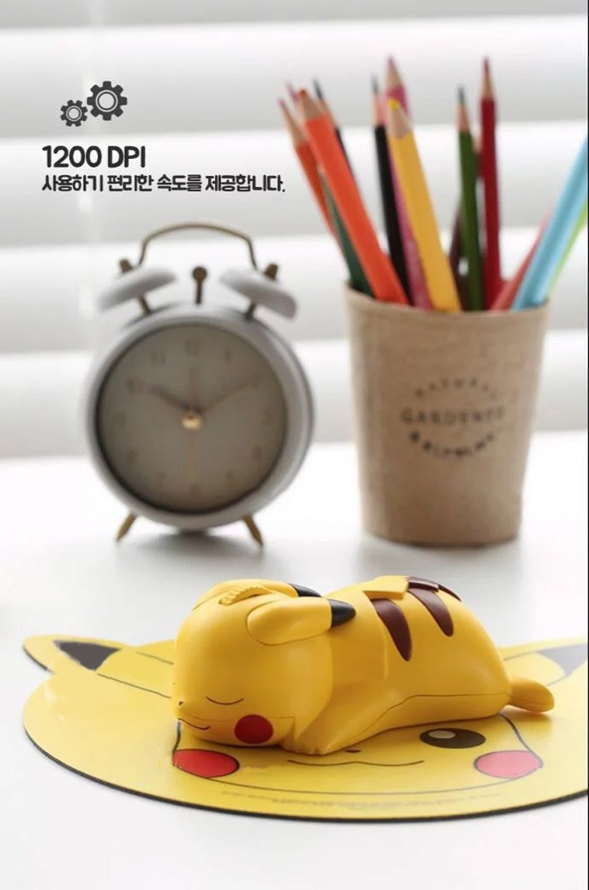 Pikachu mouse from korea lets you massage the electric Pokémon’s ears while working