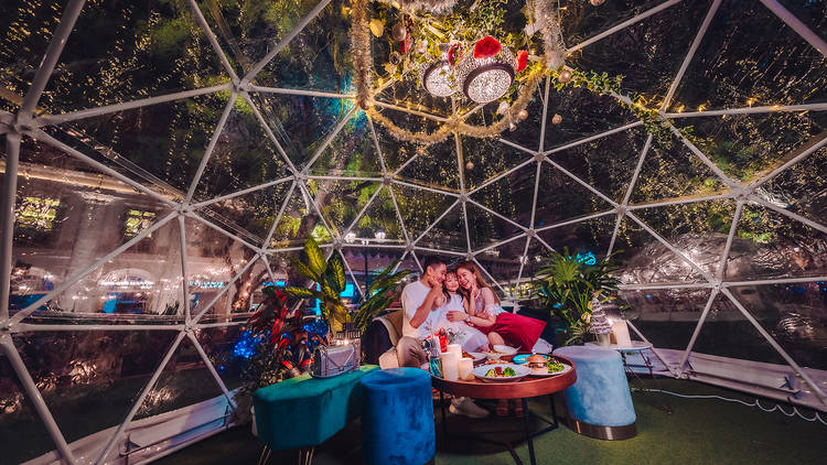 Surprise your partner in this romantic dome dining experience at Capitol Singapore