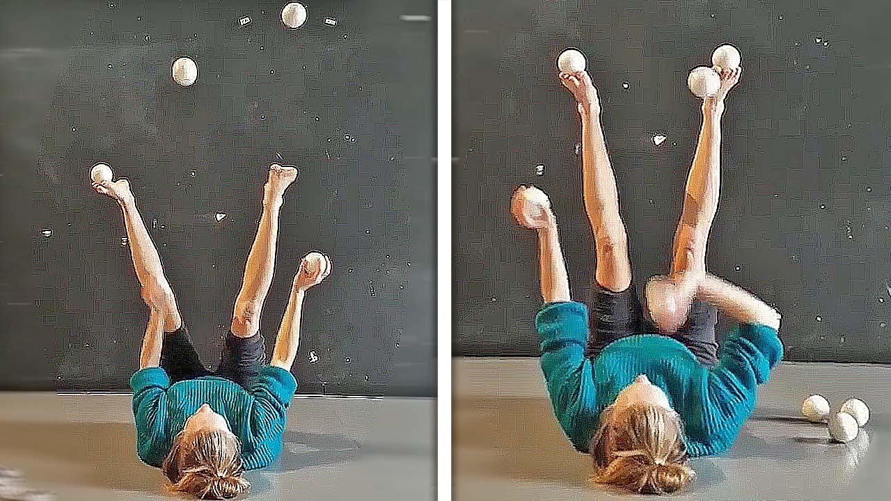 Incredible Juggling YOU'VE NEVER SEEN BEFORE! Upside-Down │ JUGGLING WITH BOTH HANDS AND FEET