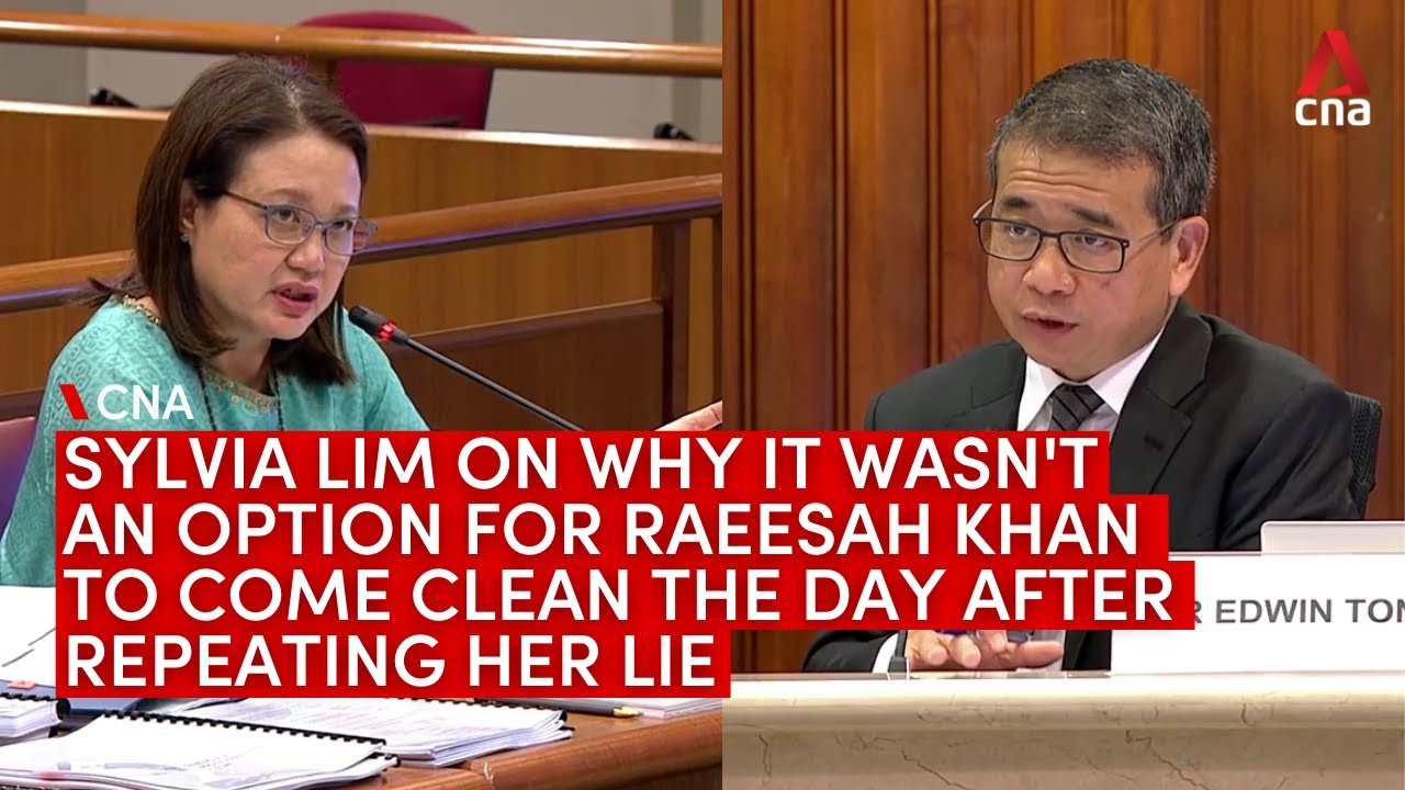 Sylvia Lim on why it wasn't an option for Raeesah Khan to come clean the day after repeating her lie