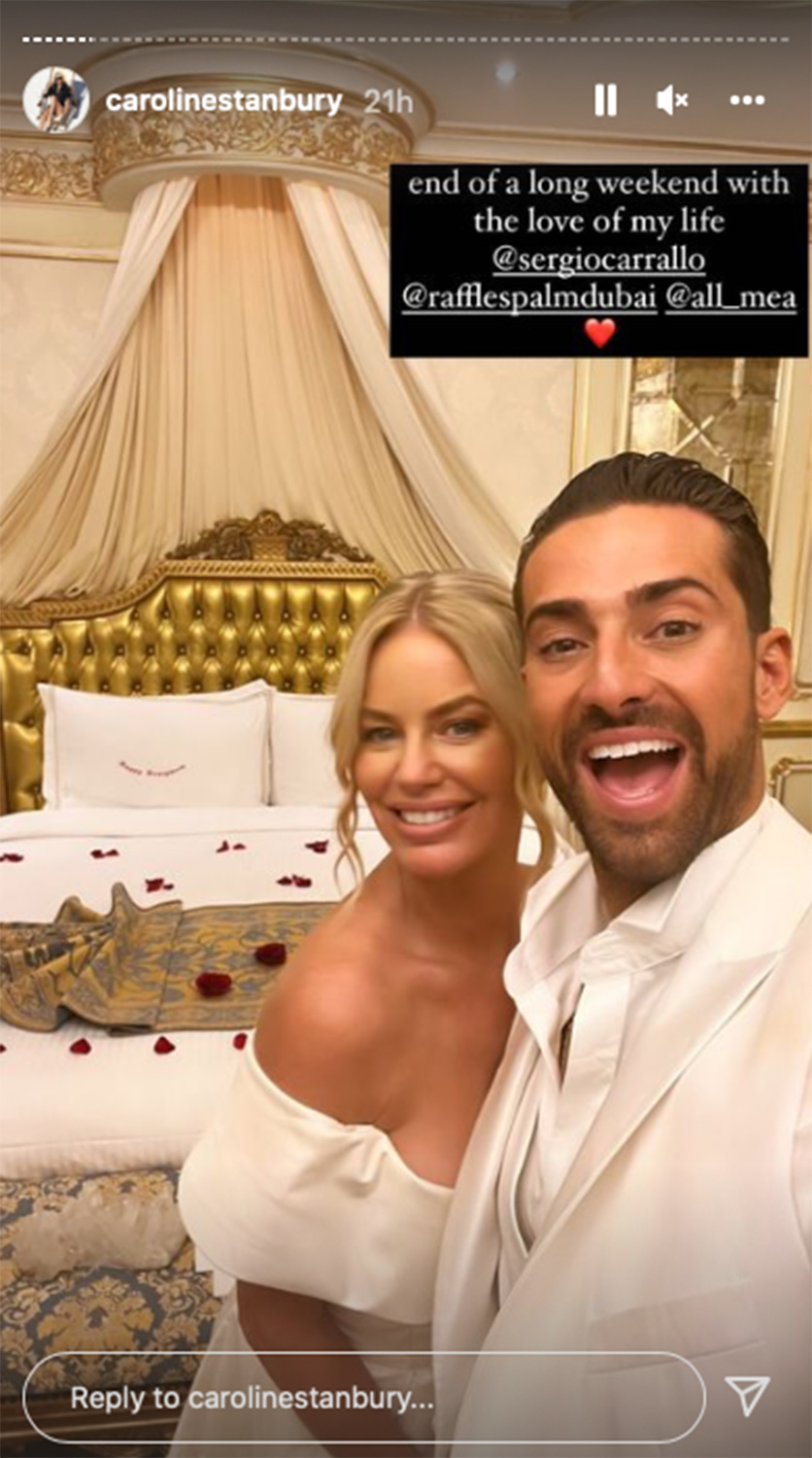 Ladies of London Alum Caroline Stanbury Wears Two Custom Dresses for Wedding to Sergio Carrallo