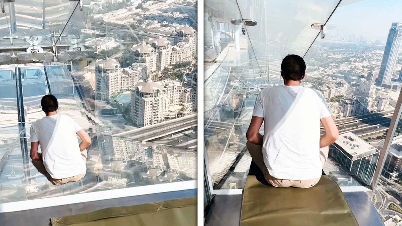 FOOTAGE CAPTURES WORLDS HIGHEST SKYVIEW SLIDE!