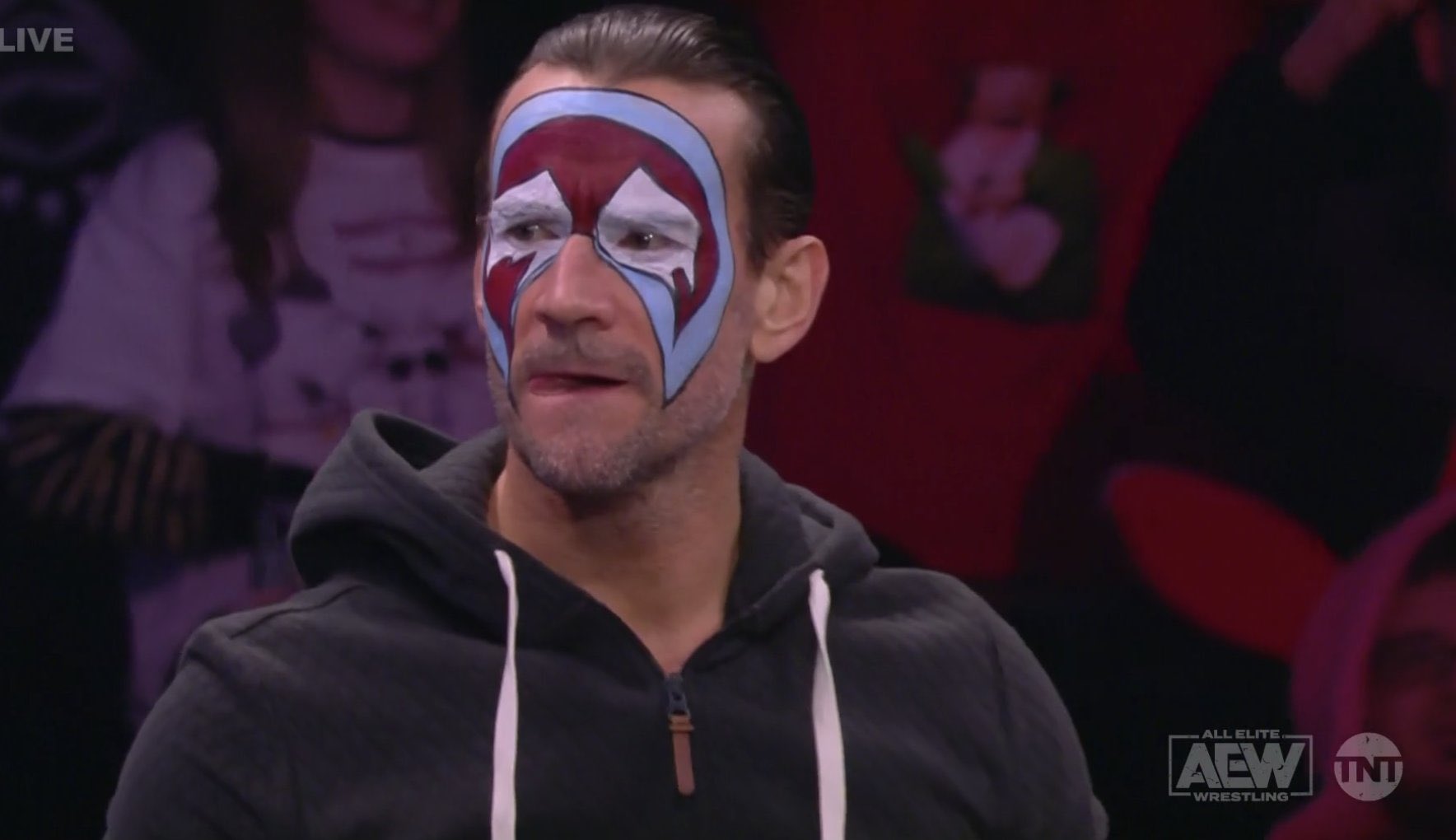 CM Punk pays tribute to WCW icon Sting with epic face paint on AEW Dynamite