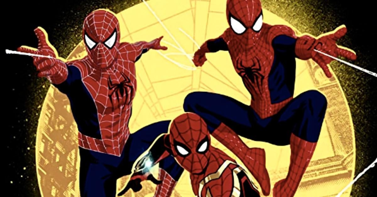 Spider-Man: No Way Home Official Art Reveals Team Up With Andrew Garfield and Tobey Maguire's Characters