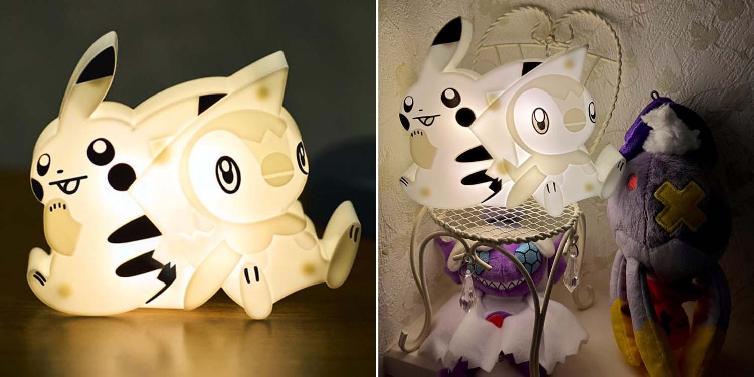 Pikachu & piplup lamp can protect kiddos from scary shadows lurking at night