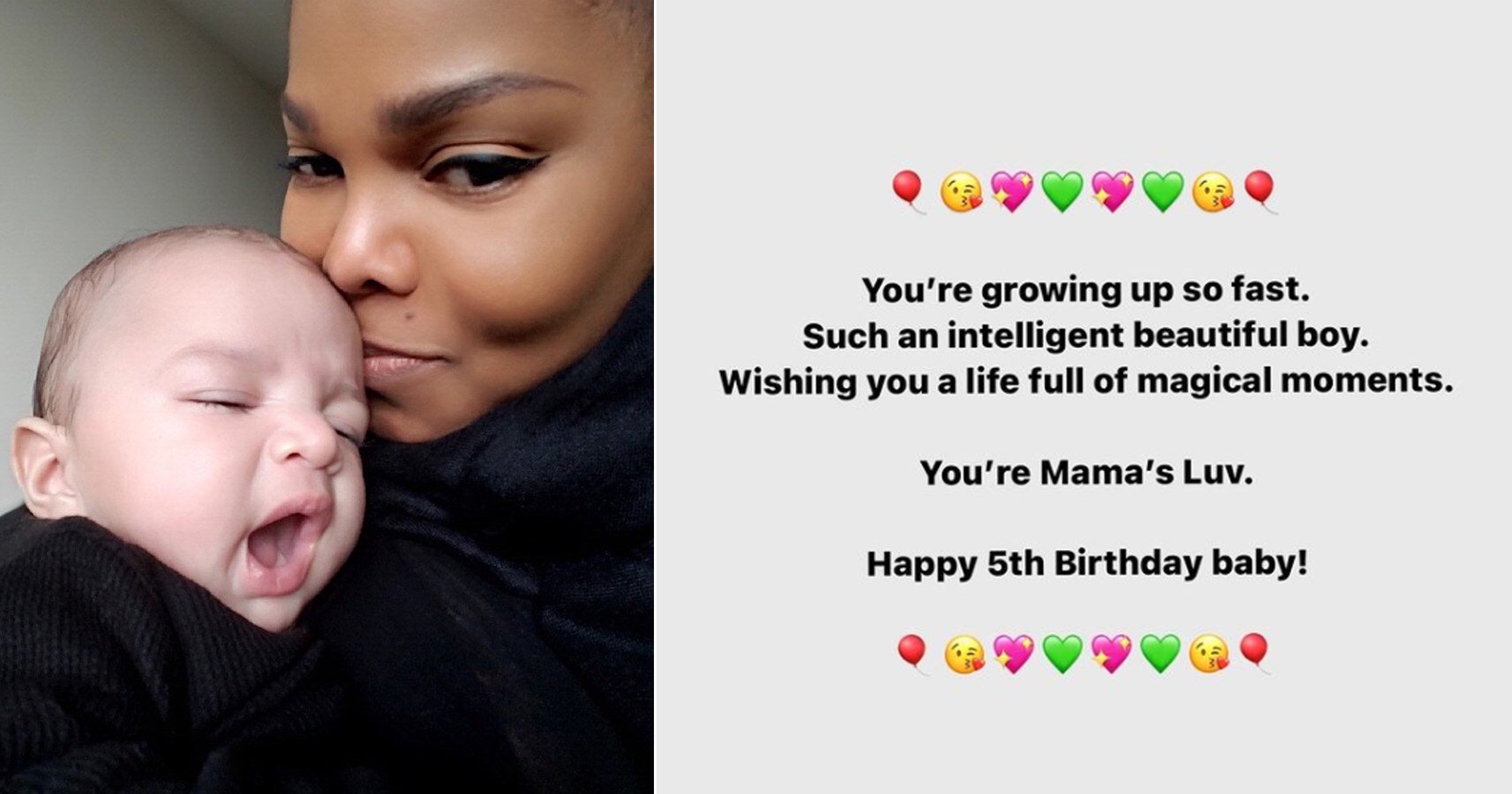 Janet Jackson wishes son Eissa a happy 5th birthday with sweet Instagram post: ‘You’re growing up so fast’