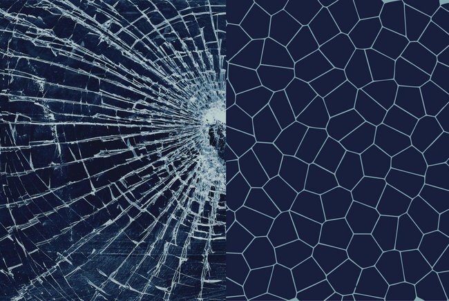 Determining when a material becomes 'glassy'