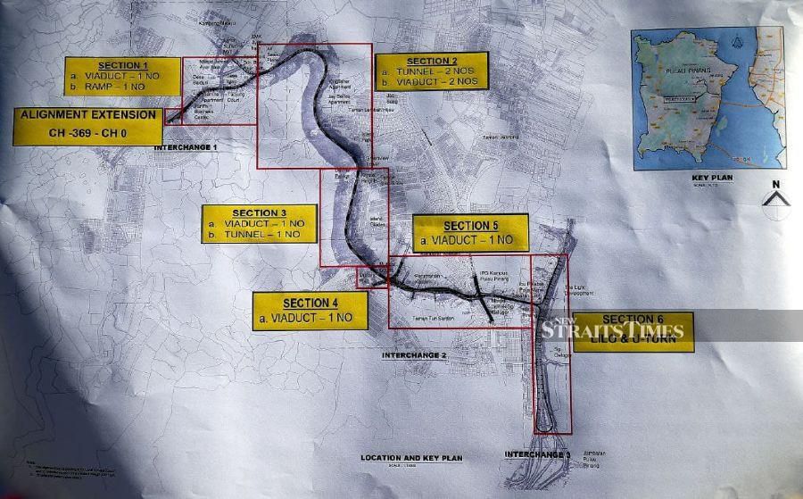 Tun Dr Lim Chong Eu Expressway - Air Itam bypass at 8 per cent progress