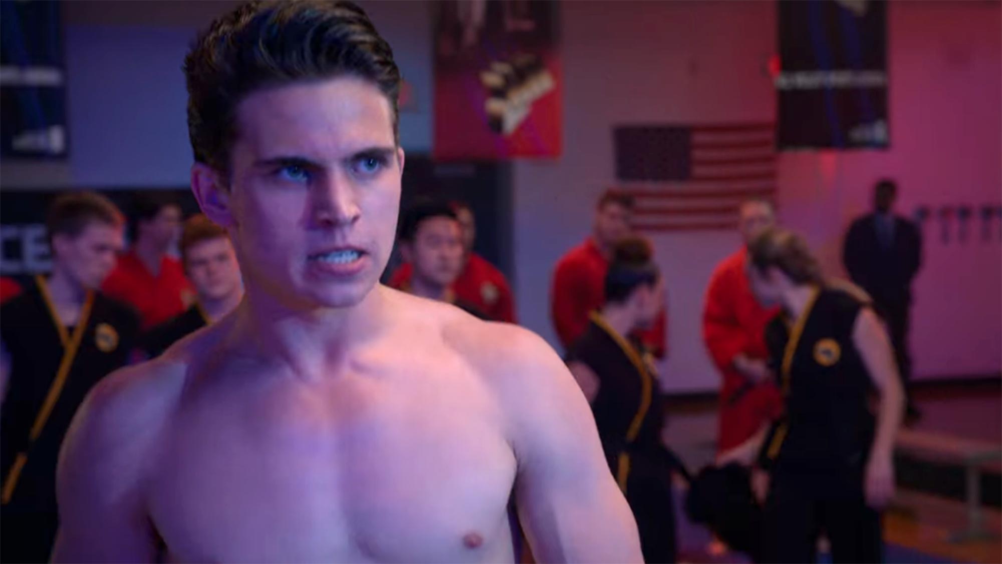 Cobra Kai creator on the meaning behind that shirtless showdown