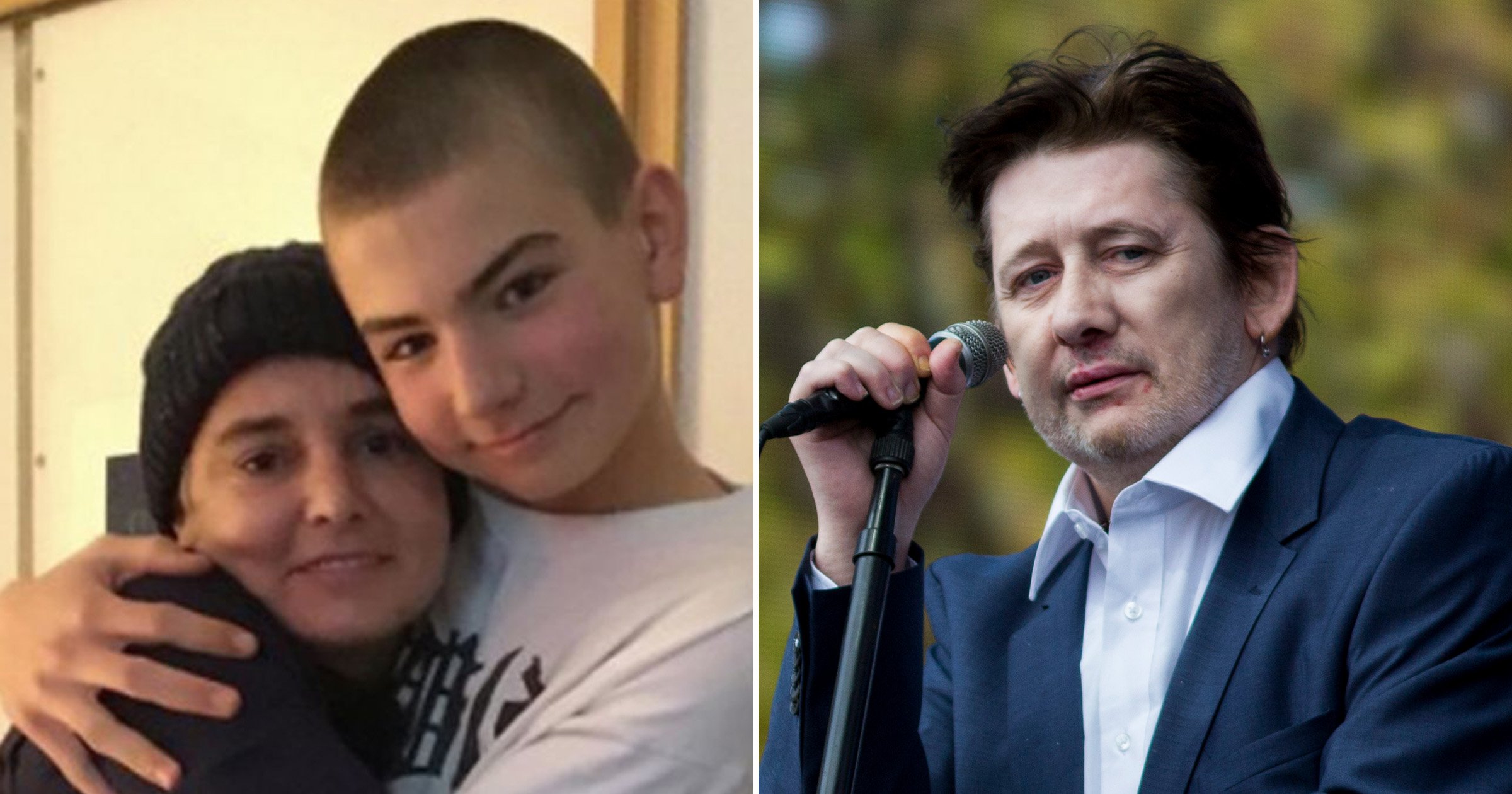 Sinead O’Connor supported by The Pogues star Shane MacGowan after teenage son’s death