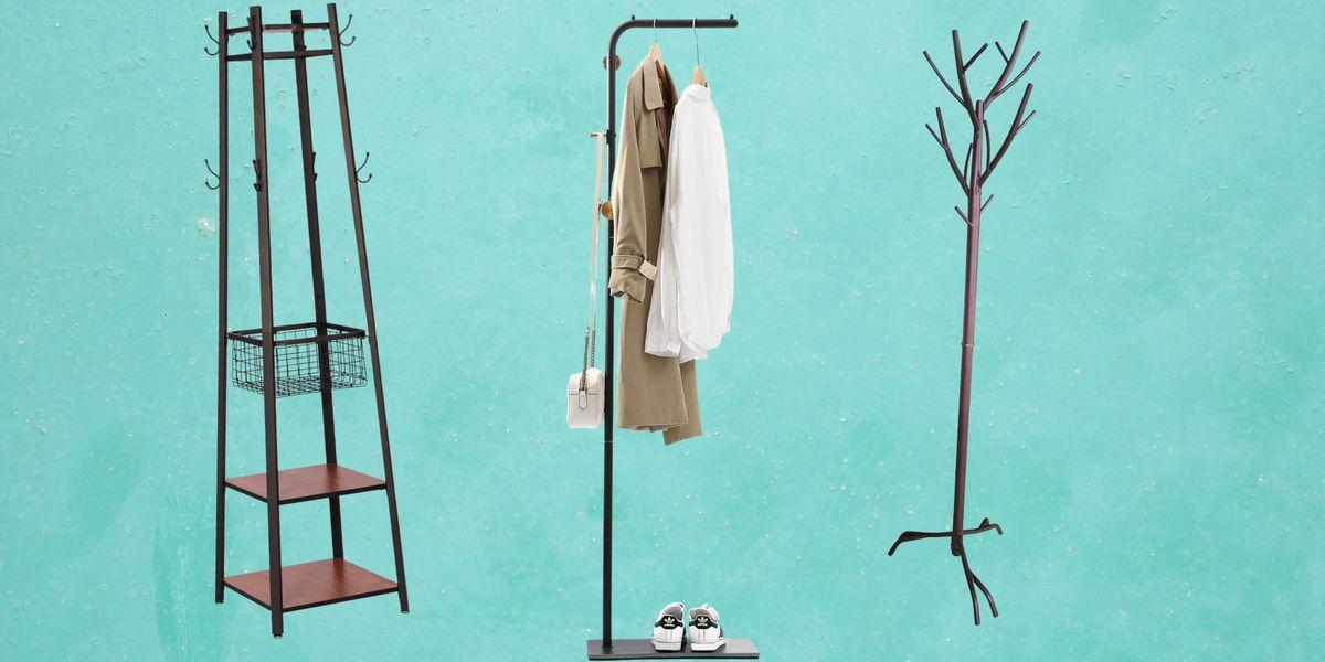 Unique standing coat racks and coat trees for small spaces