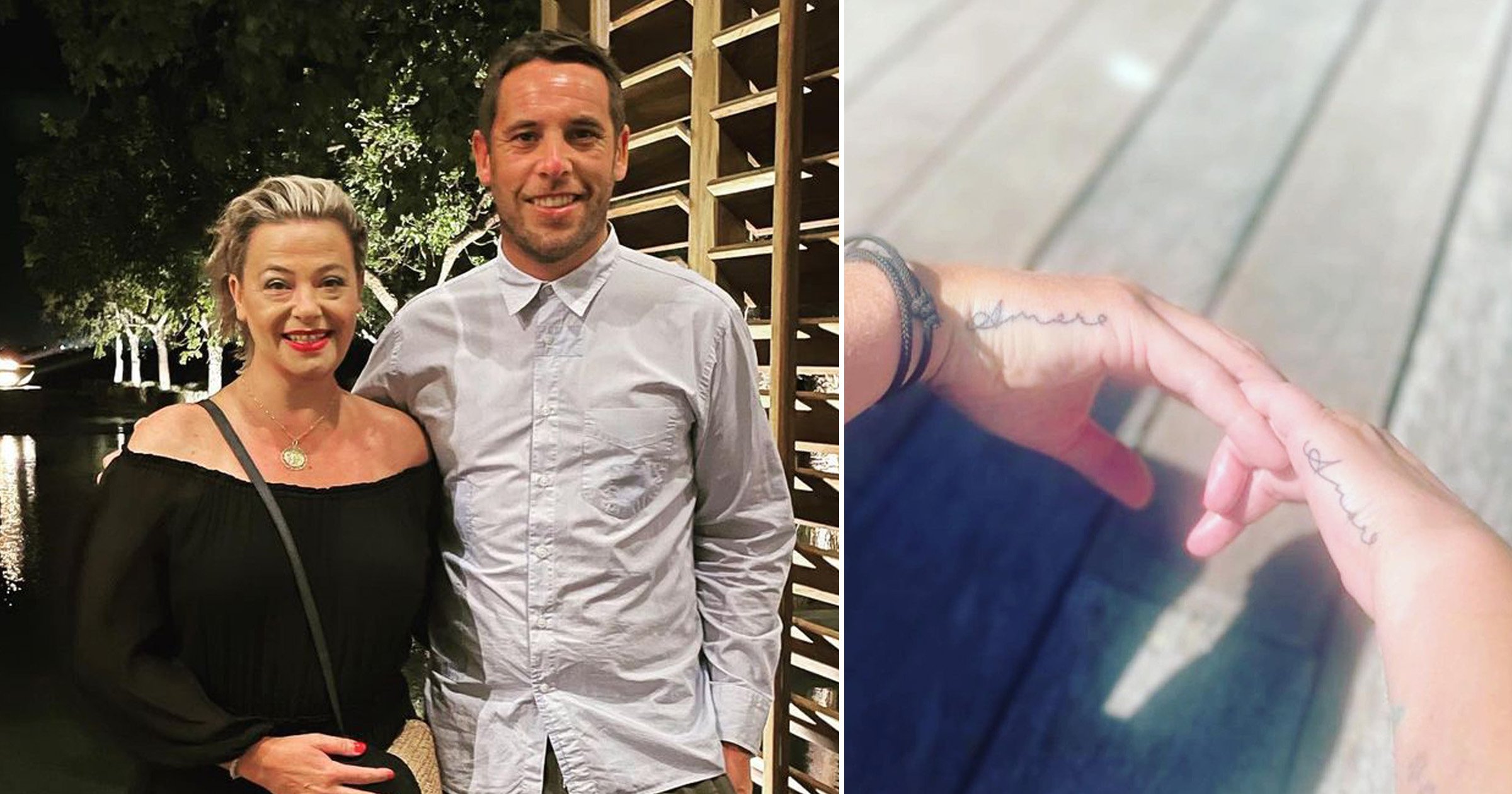 Lisa Armstrong reveals matching ‘love’ tattoos with new boyfriend James Green on sun-soaked holiday