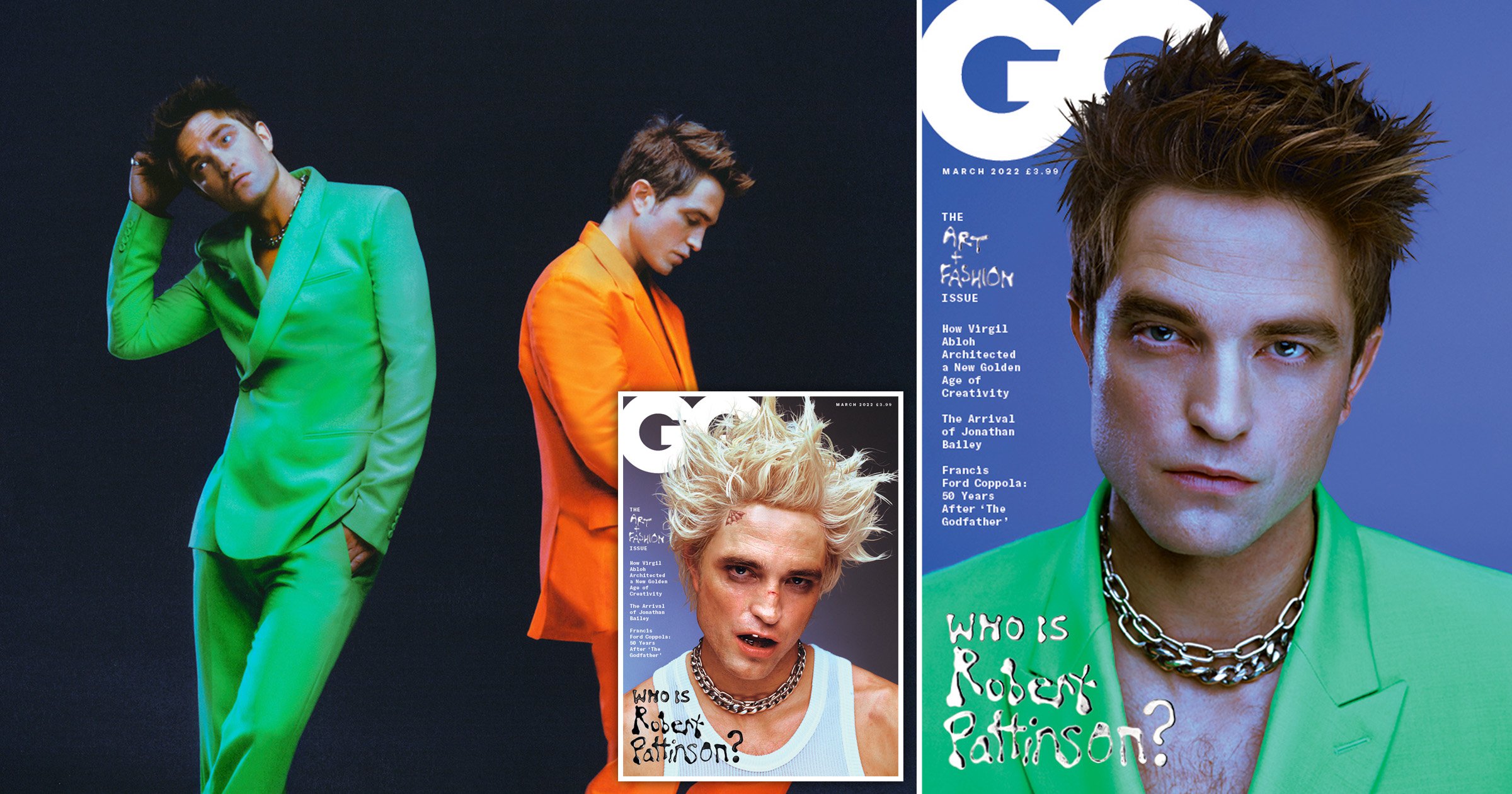 Robert Pattinson says filming The Batman in the dark for months left him looking ‘green’ as he rocks bold looks in edgy GQ photoshoot: ‘I was really dead’