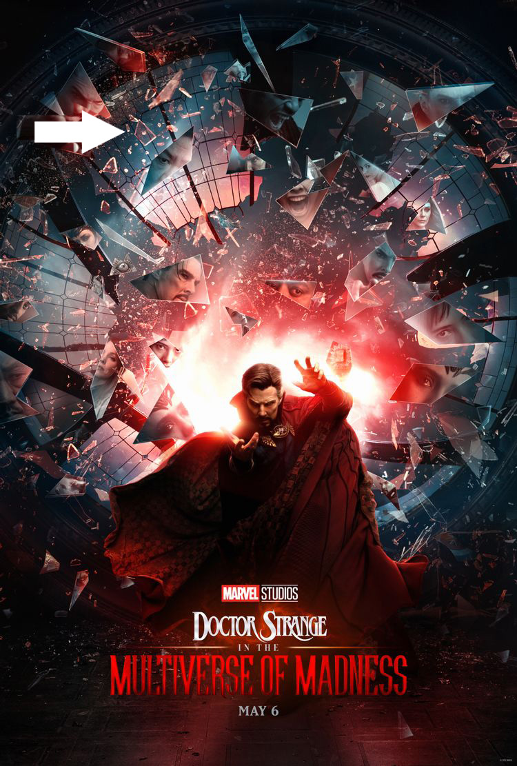 Uh, Is Deadpool Lurking In A New ‘Doctor Strange In The Multiverse Of Madness’ Poster? Some Marvel Fans Think So