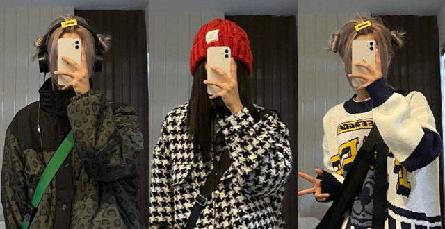 小个子女生掌握基础叠穿法，穿大码服饰也不显矮，时尚高级很有范