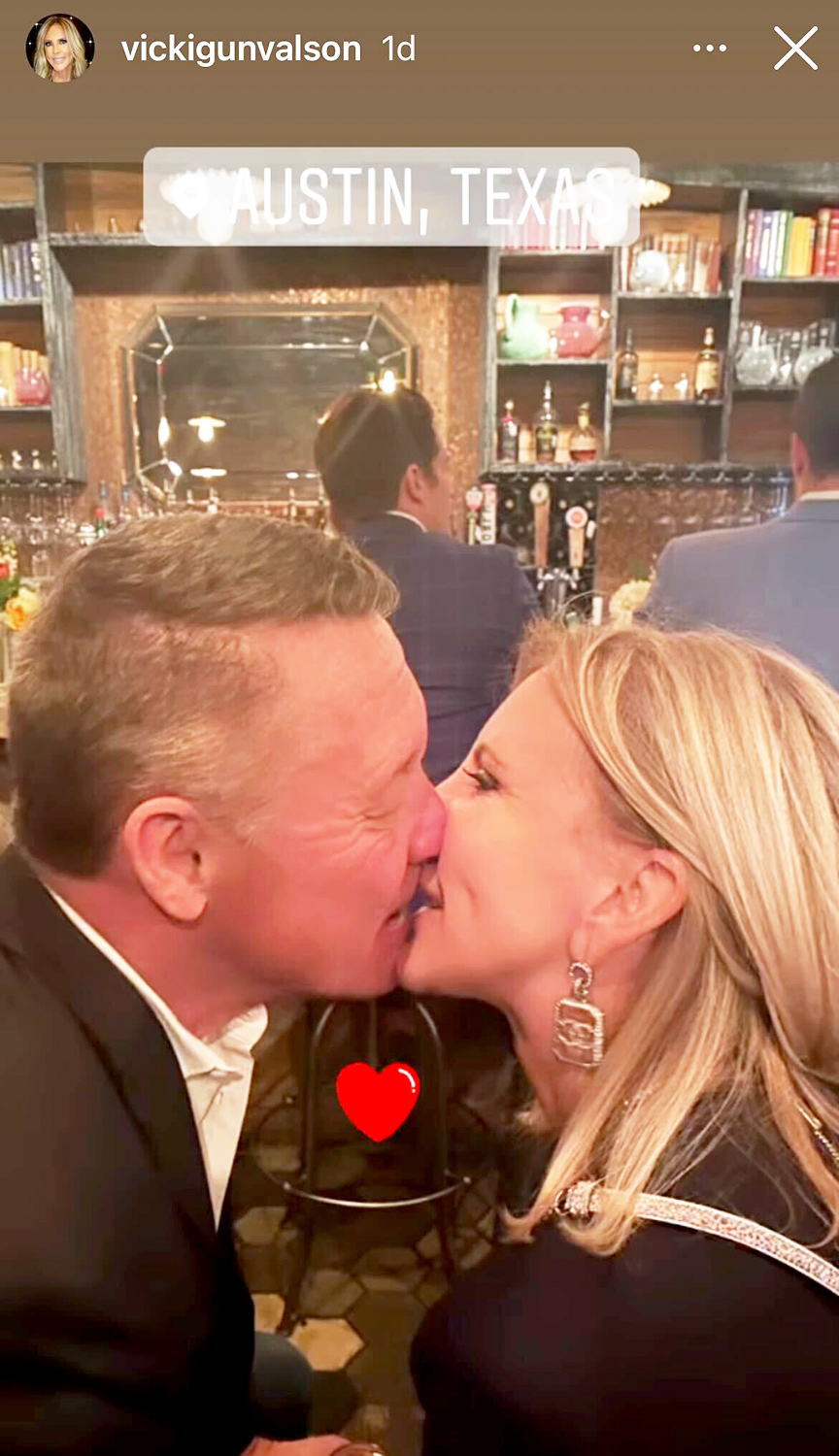 Vicki Gunvalson Kisses New Boyfriend in Candid Photo from Night Out in Austin