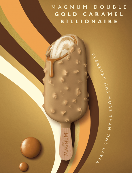 Magnum launches new limited-edition Double Gold Caramel Billionaire ice cream flavour in Singapore