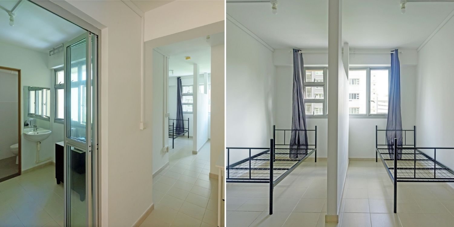HDB shares photos of rental flat with partition for singles, netizens raise privacy concerns