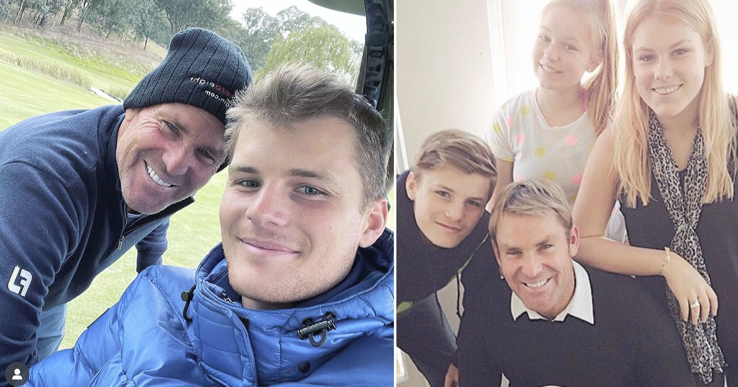 Shane Warne’s children visit his statue with mother Simone Callahan as daughter pays touching tribute: ‘Always here with us’