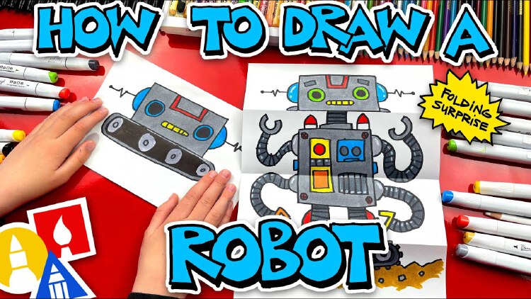 How To Draw Robot Folding Surprise | Nestia