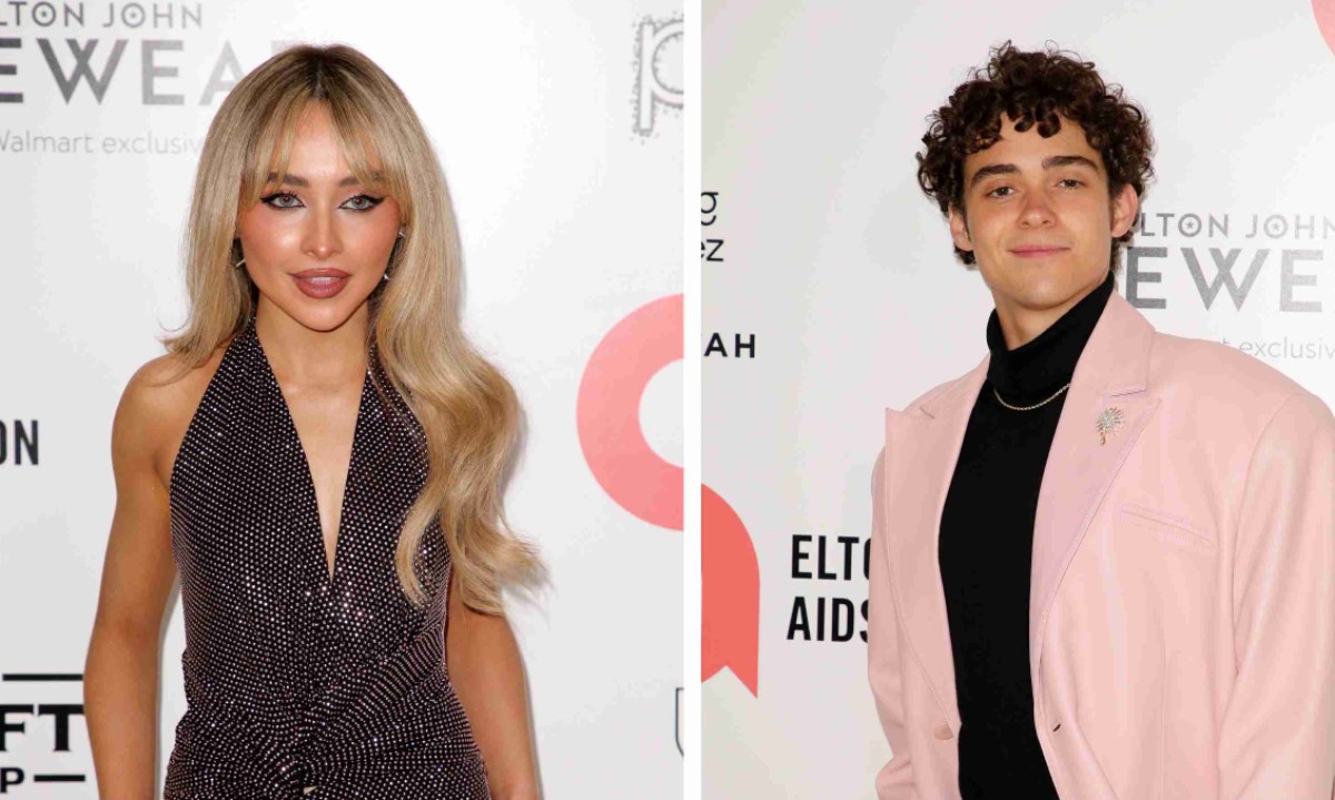 Joshua Bassett and Sabrina Carpenter reunite at Elton John’s Oscars party 