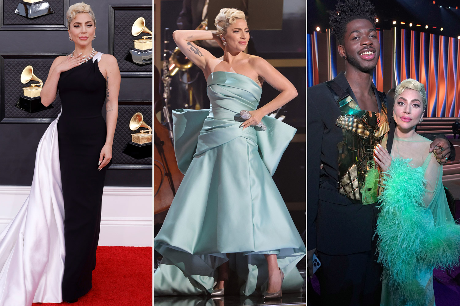 Lady Gaga Wore 'Beautiful' Dress Designed by Her Sister Natali Germanotta to 2022 Grammys