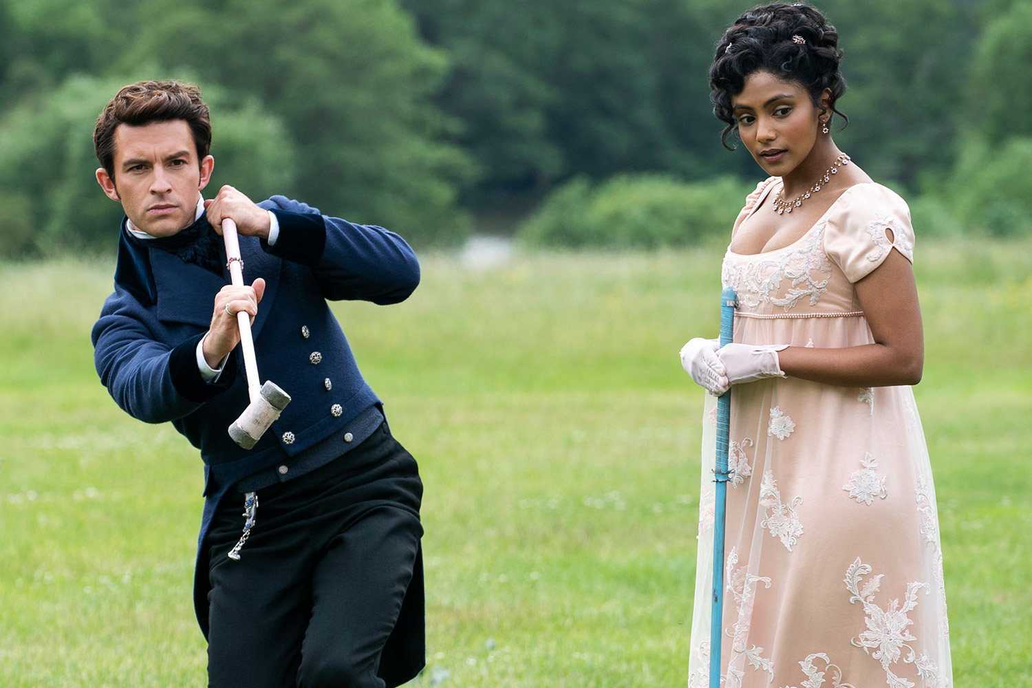 Bridgerton's Jonathan Bailey Sent Charithra Chandran 'Good Luck' DM