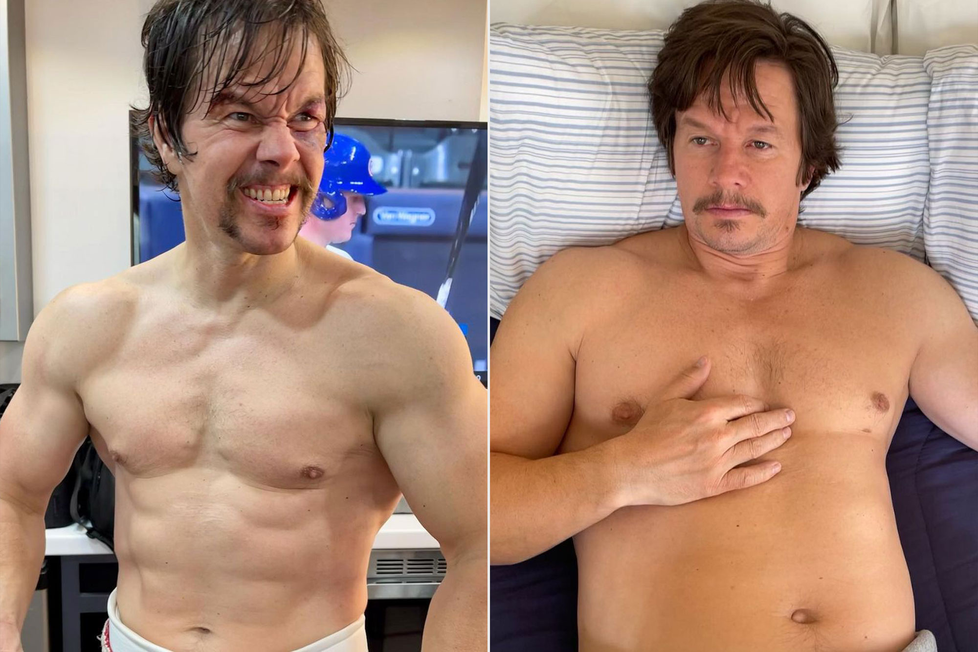 Mark Wahlberg says his 30-pound Father Stu weight-gain transformation 'really took a toll' on him