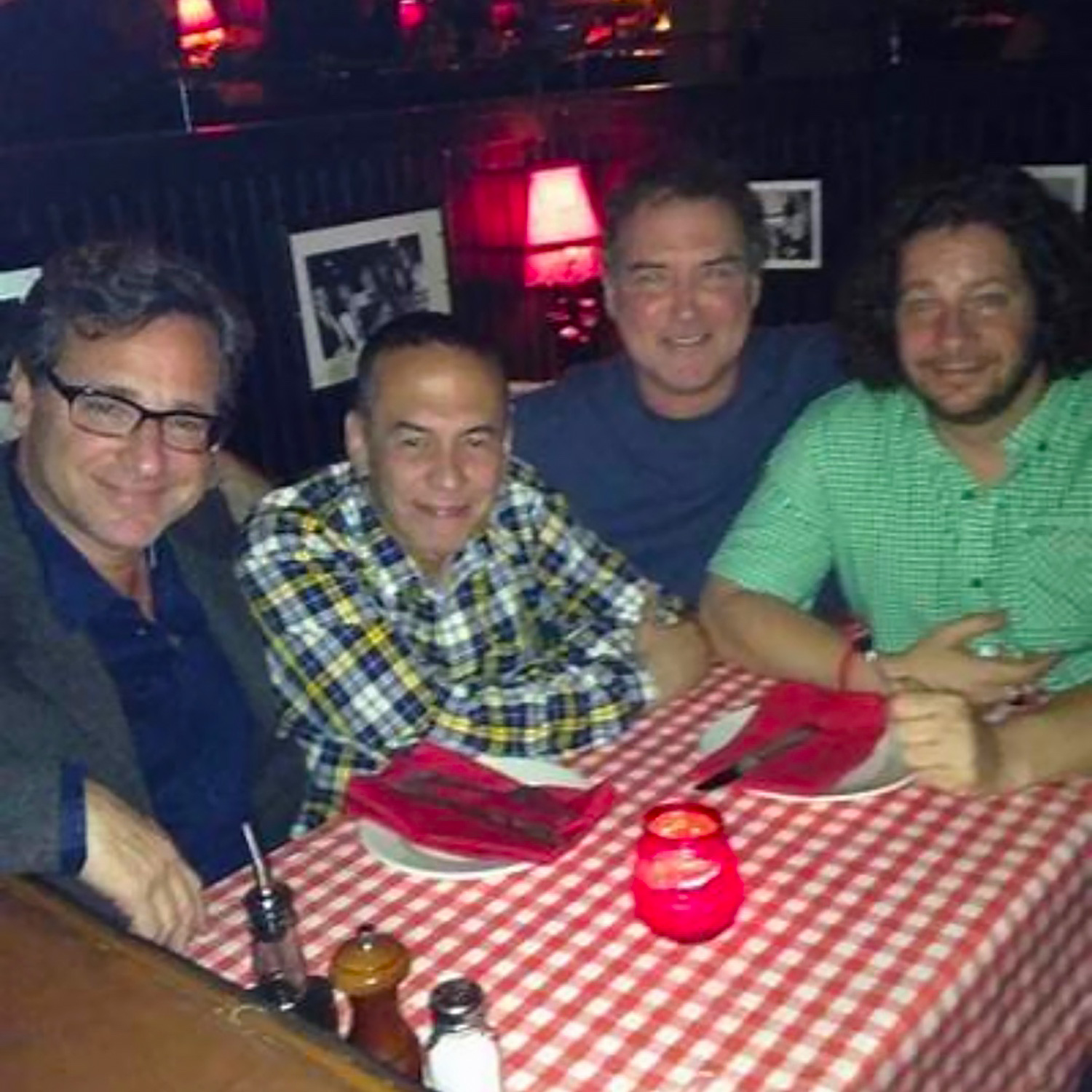 The story behind this photo of Gilbert Gottfried, Bob Saget, Jeff Ross, and Norm Macdonald