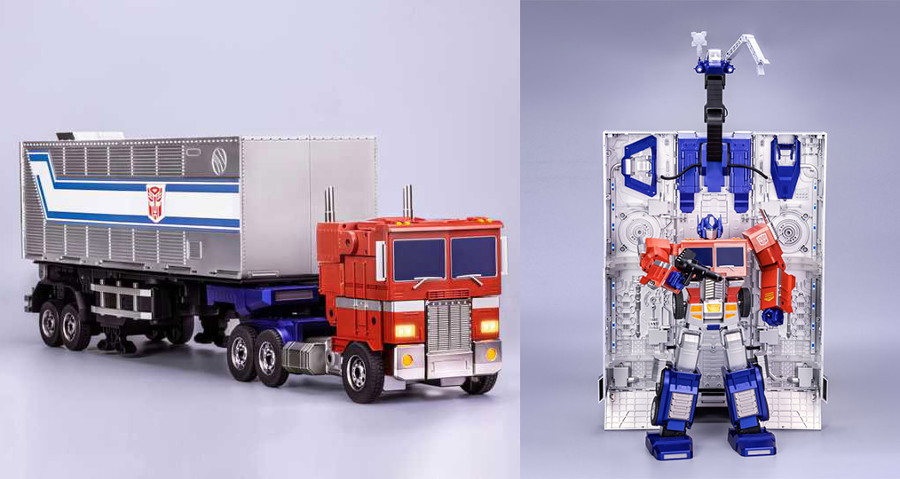 Robosen's Optimus Prime Transformer robot truck gets an auto-converting trailer