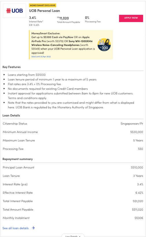 UOB personal loan review: Interest rates, approval times and loan amounts