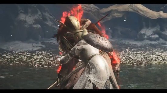 《艾尔登法环》大神尸山血海完虐女武神 观赏度拉满