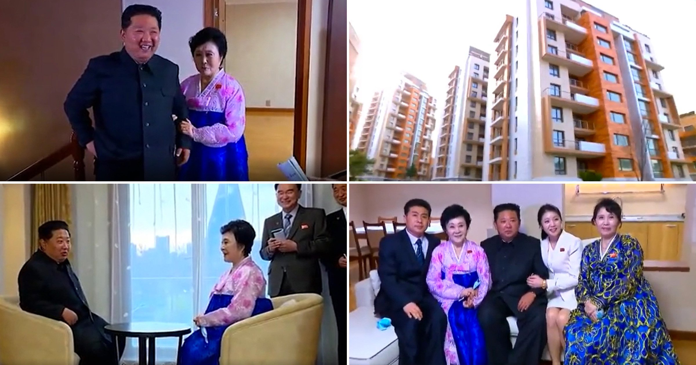 Moment Kim Jong-un gives a luxury flat to North Korea’s most loyal news reader