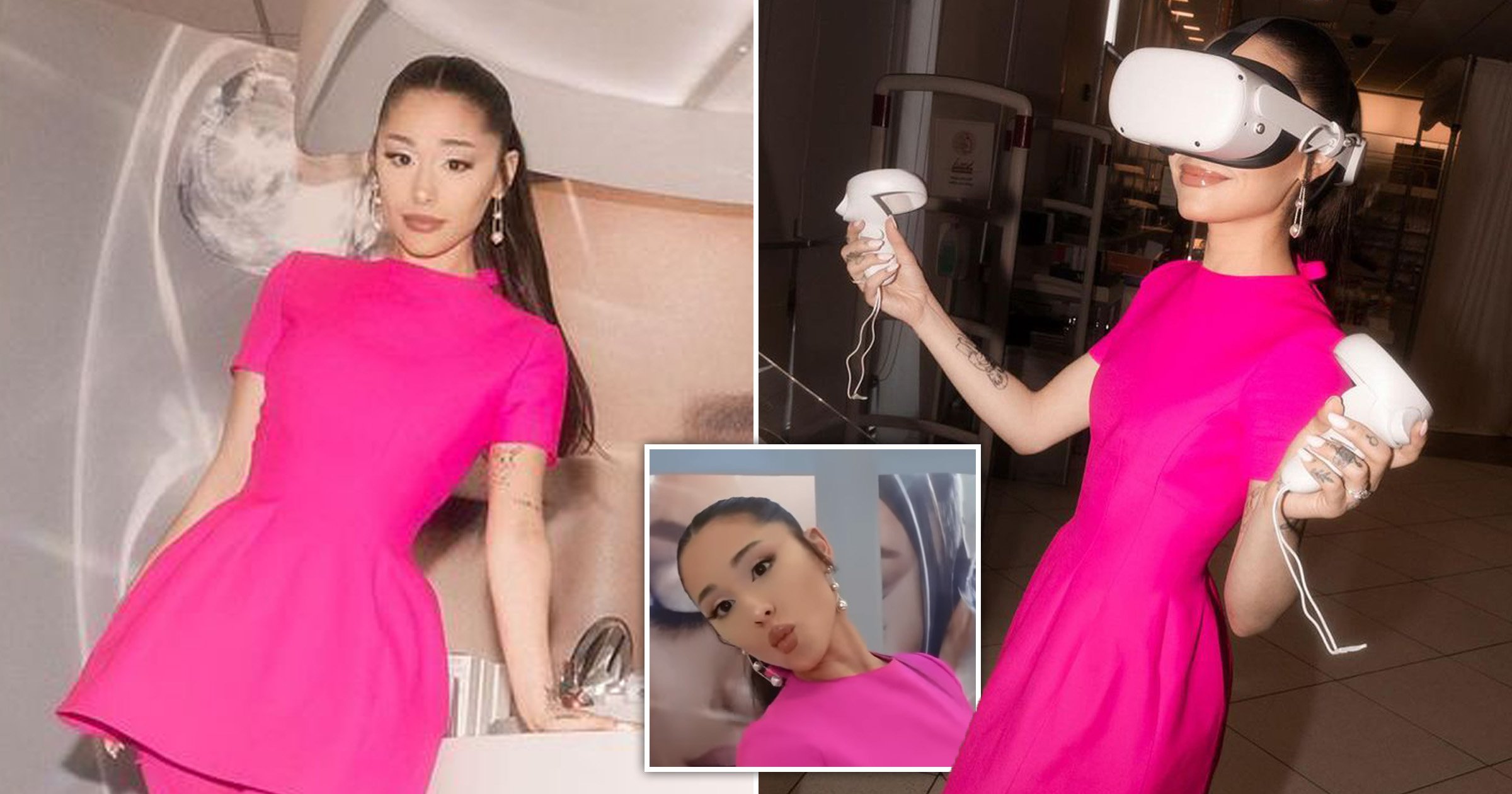 Ariana Grande channels Barbie in bubblegum pink for launch of r.e.m beauty line