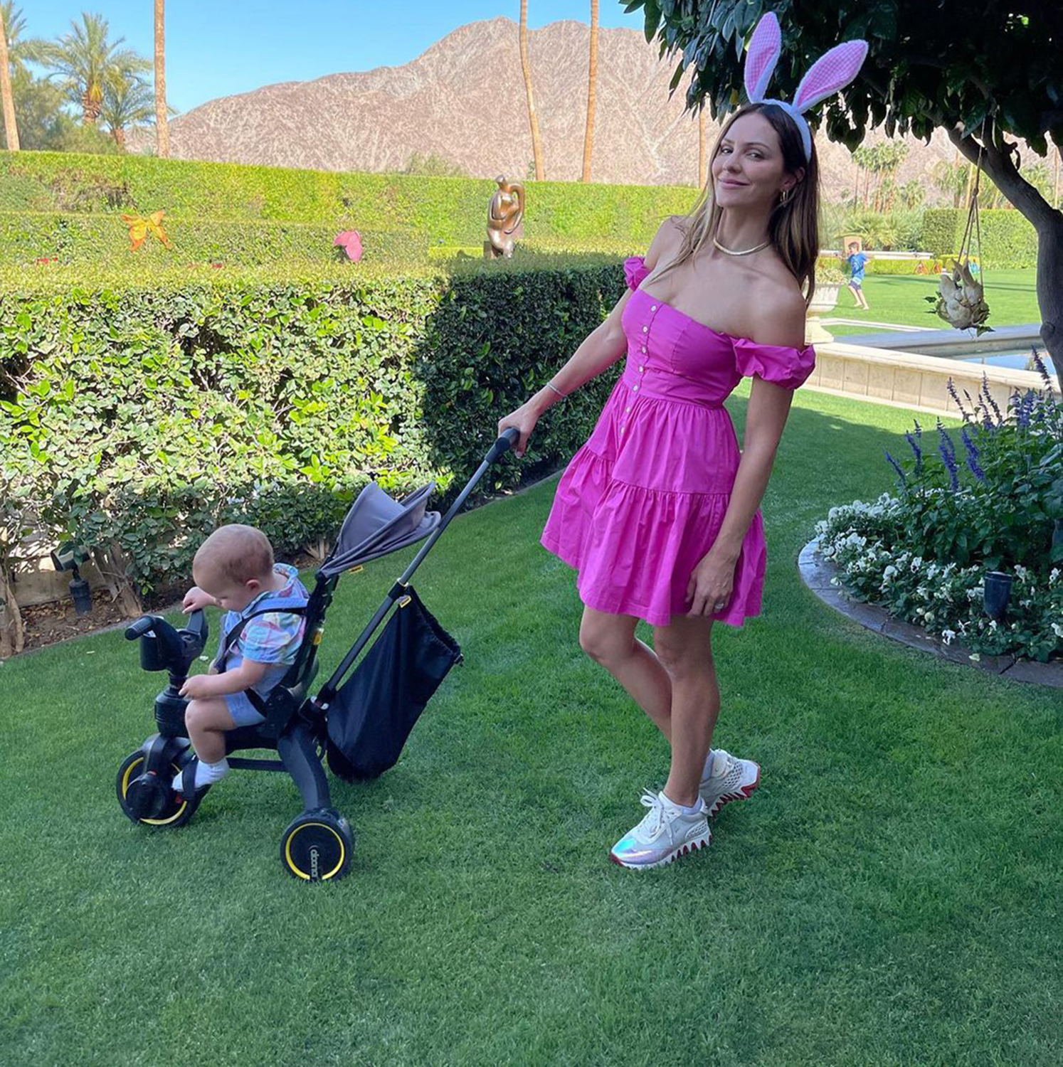 Katharine McPhee and Husband David Foster Enjoy Scenic Easter Outing with Son Rennie