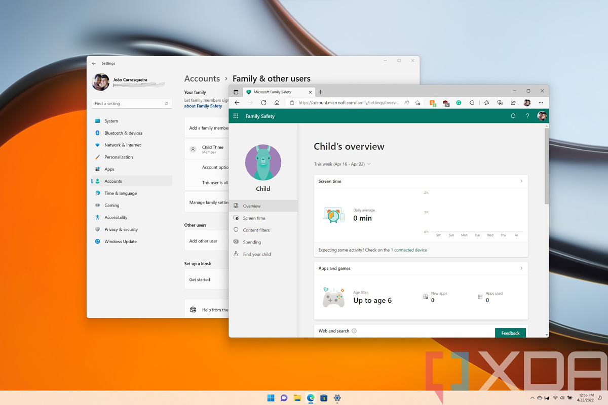 How to create and set up a child account in Windows 11